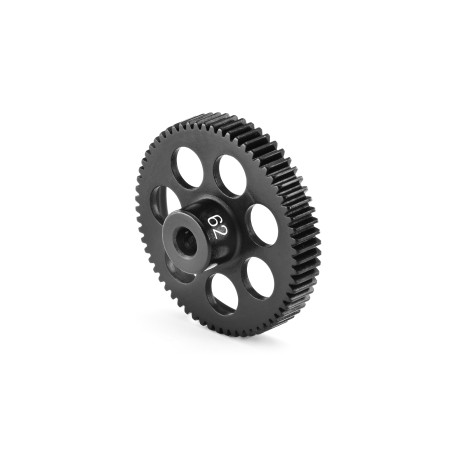ALU ULTRA-LIGHT PINION GEAR - HARD COATED -  62T / 64 - HUDY - 294162