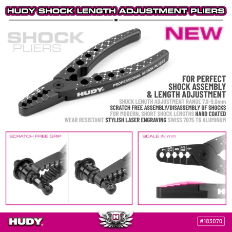 HUDY SHOCK LENGTH ADJUSTMENT PLIERS - HUDY - 183070