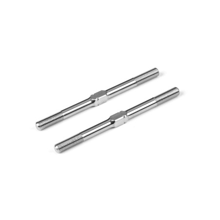 TITANIUM ADJUSTABLE TURNBUCKLE 50MM M3.5 L/R (2)  - HUDY - 992380
