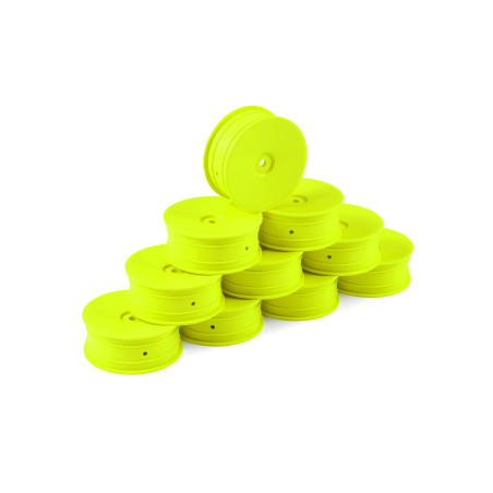 1/10 OFF-ROAD WHEEL - 2WD – FRONT – YELLOW (10) - HUDY - 803211-Y