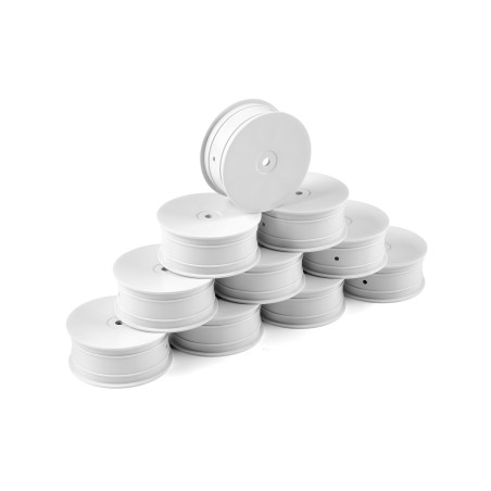 1/10 OFF-ROAD WHEEL - 4WD – FRONT – WHITE (10) - HUDY - 803231