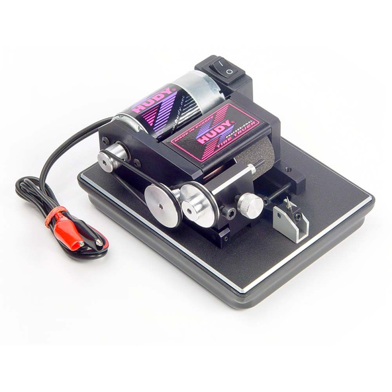 "HUDY SLOT TIRE TRUER - AXLE 1/8"" + 3/32"" + MOTOR FRS + CABLE - 103