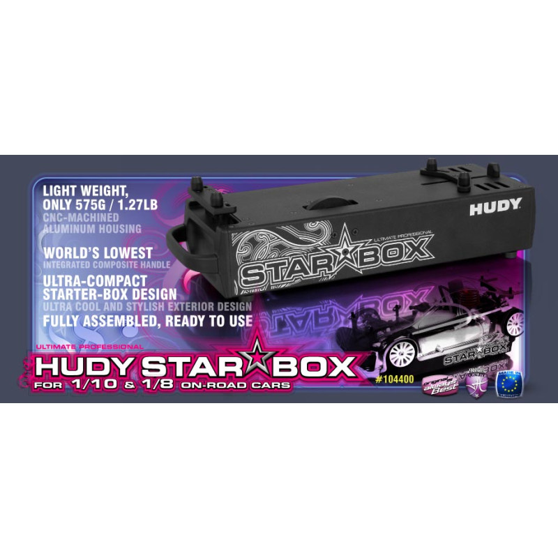 HUDY STAR-BOX ON-ROAD 1/10 & 1/8 - LIPO  VERSION - 104400 - HUDY