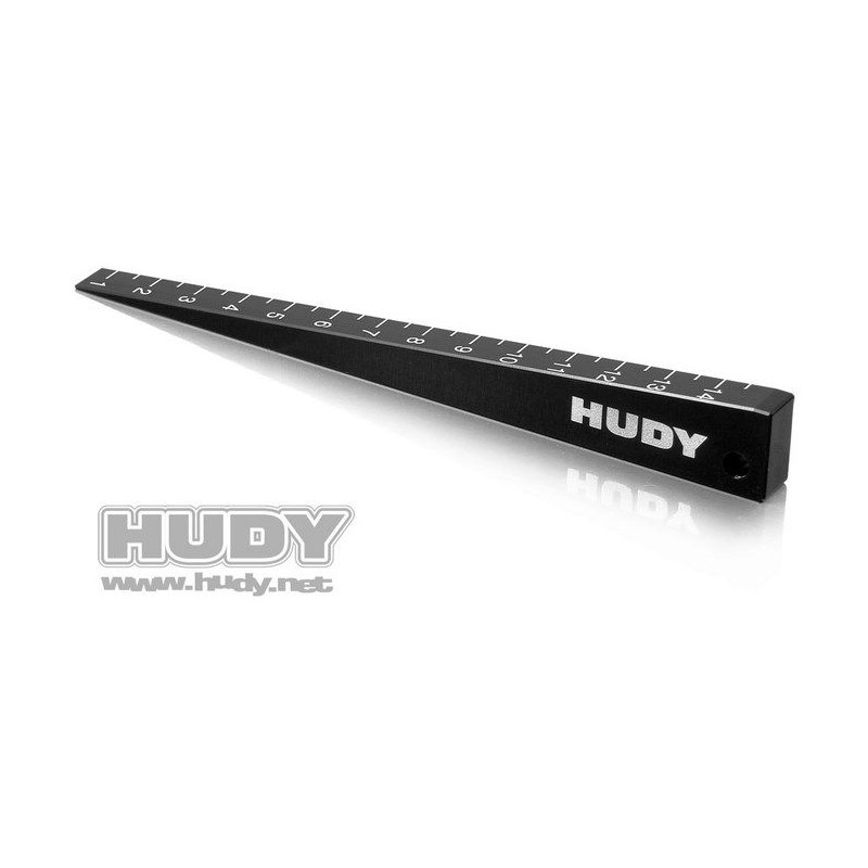 CHASSIS RIDE HEIGHT GAUGE 0 MM TO 15 MM (BEVELED) - 107715 - HUDY