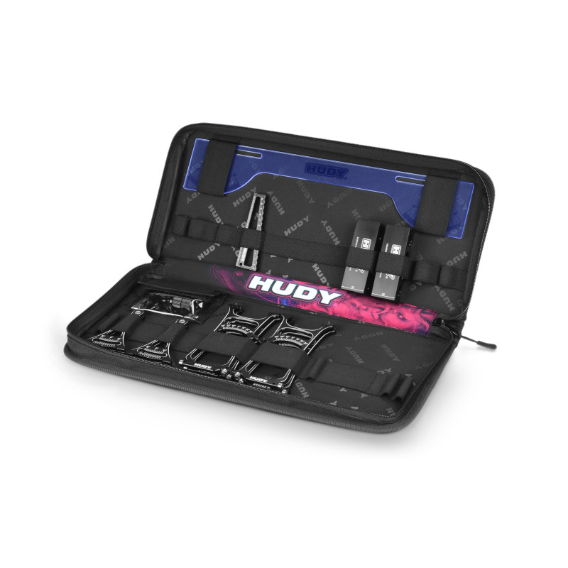 SET-UP STATION & SET-UP TOOLS  + BAG FOR 1/8 OFF-ROAD - HUDY - 108851