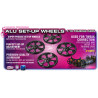 ALU SET-UP WHEEL FOR 1/10 RUBBER TIRES (4) - 109370 - HUDY