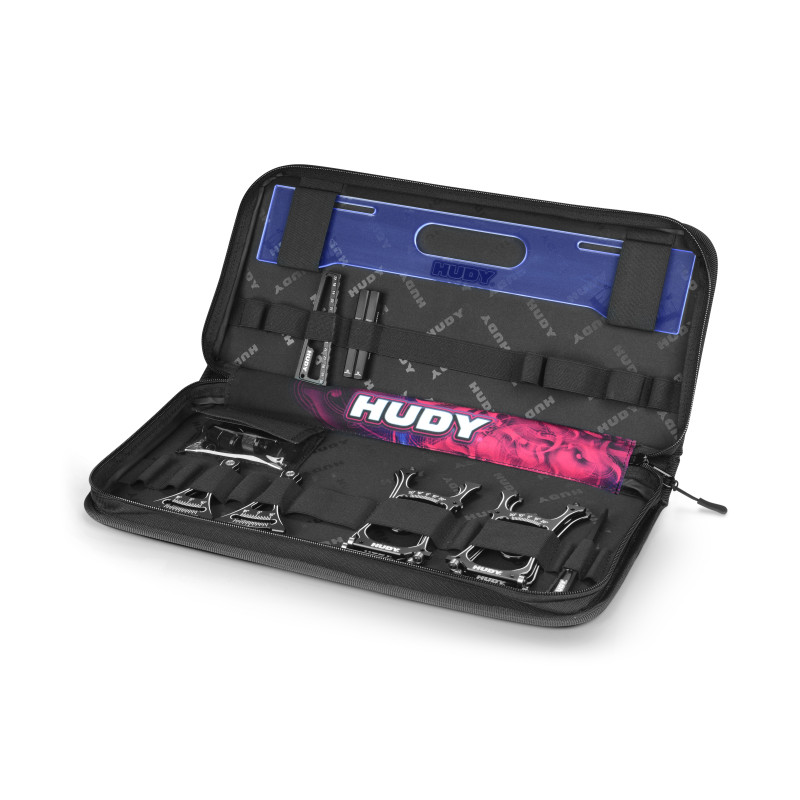 SET-UP STATION & SET-UP TOOLS + BAG FOR 1/8 GT - HUDY - 109651