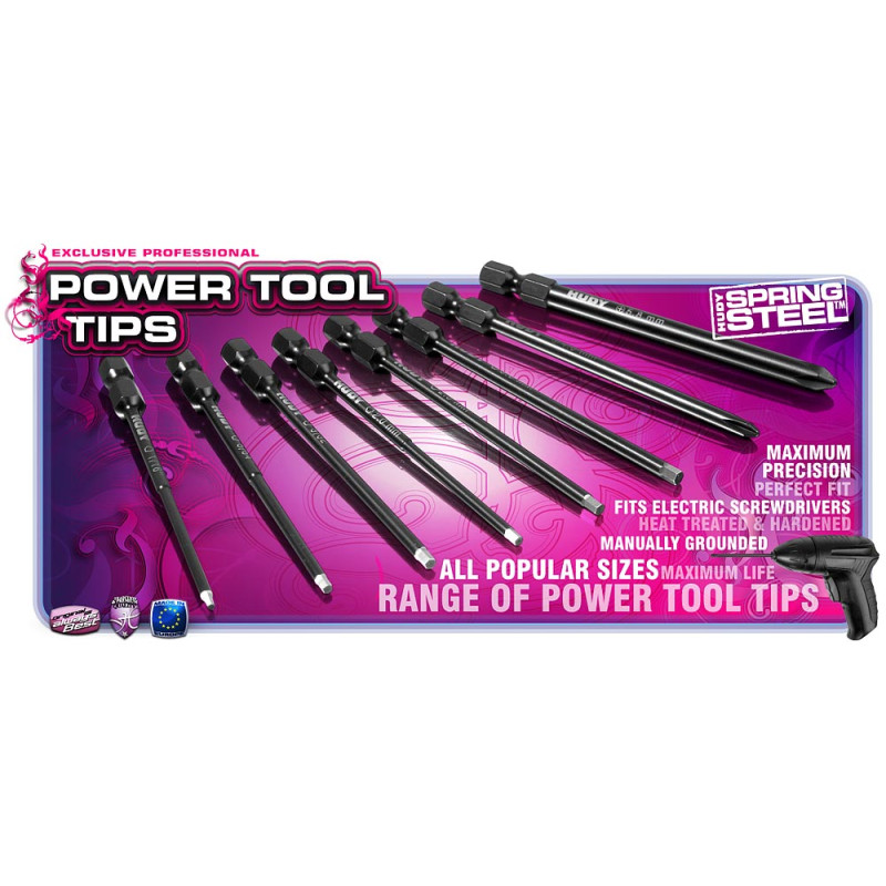 POWER TOOL TIP ALLEN 3.0 x 90 MM  - 113071 - HUDY