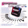 SET OF TOOLS + CARRYING BAG - FOR 1/8 OFF-ROAD CARS - 190003 - HUDY