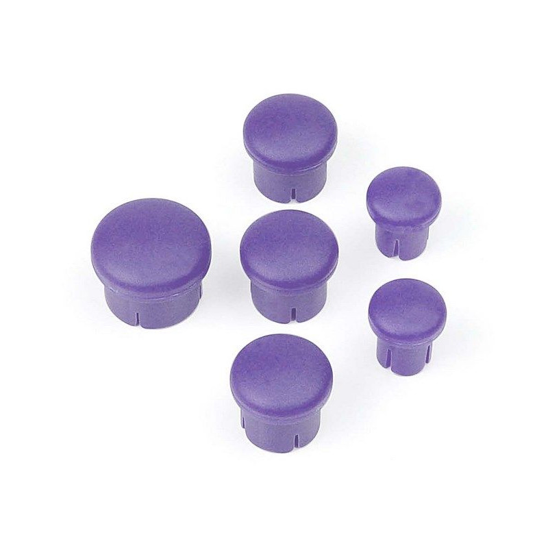 PLASTIC CAP FOR HANDLE ( SET -  3+2+1) VIOLET - 195010 - HUDY