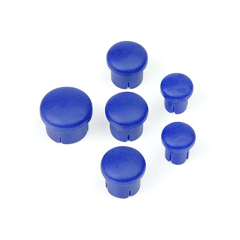 PLASTIC CAP FOR HANDLE ( SET -  3+2+1) BLUE - 195030 - HUDY
