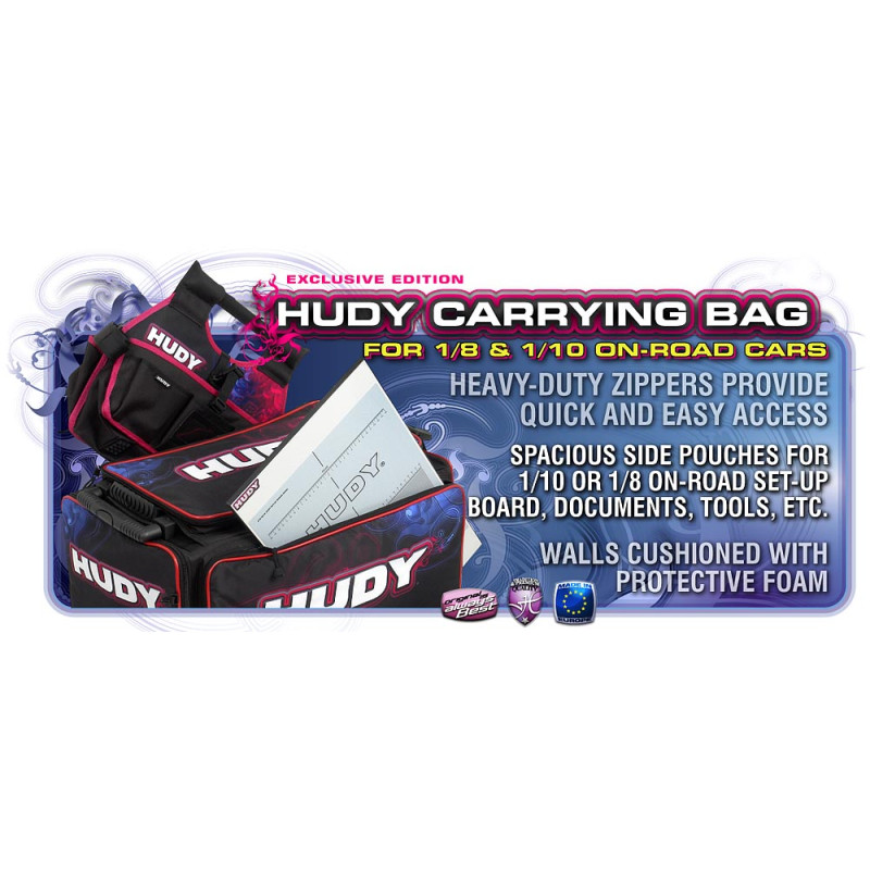 HUDY 1/10 & 1/8 CARRYING BAG + TOOL BAG - HUDY - 199120