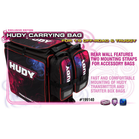 HUDY 1/8 OFF-ROAD & TRUGGY CARRYING BAG + TOOL BAG - HUDY - 199140