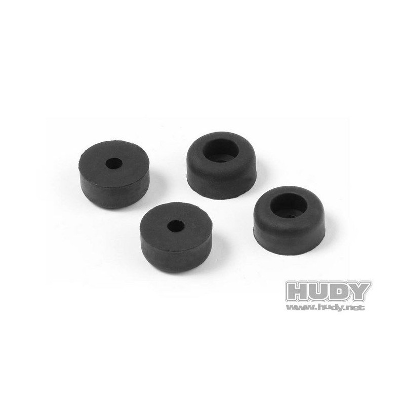 BLACK RUBBER FEET (4) - 203111 - HUDY