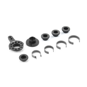 HUDY ALU FIXED SERVO SAVER 1/10 TC & FWD - SET - HUDY - 293352