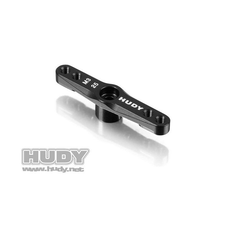 ALU THROTTLE SERVO HORN - FUTABA, SAVÖX - 2-HOLE M3 - 25T - V2 - 2935