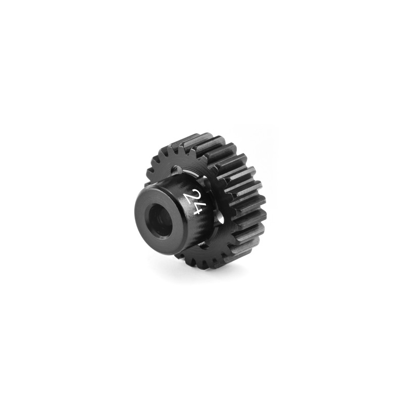 ALU ULTRA-LIGHT PINION GEAR - HARD COATED -  24T / 48 - HUDY - 294024