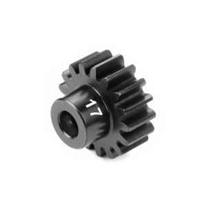 HUDY PINION GEAR - HARD STEEL - 17T (MODULE 1) - HUDY - 294317