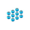 ALU NUT M4 - BLUE (10) - HUDY - 296540-B