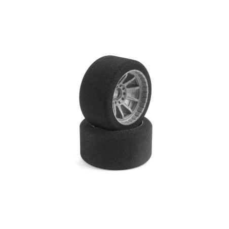 1/10 FORMULA FOAM TIRE - FRONT - 50 SH (2) - HUDY - 803073