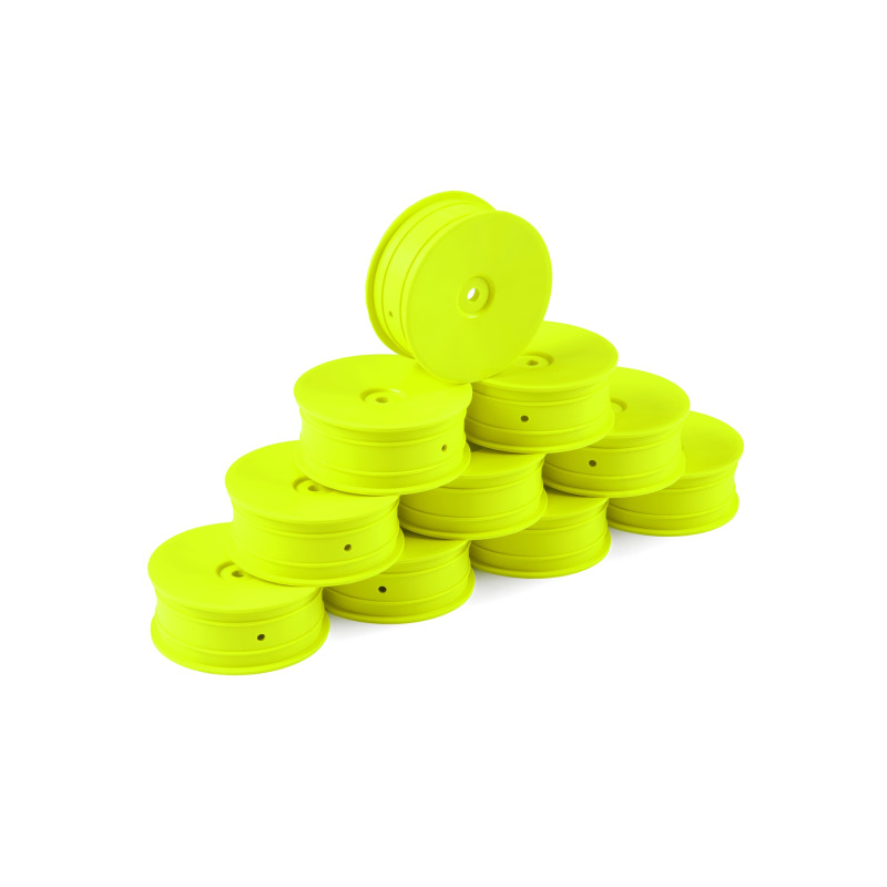 1/10 OFF-ROAD WHEEL - 2WD – FRONT – YELLOW (10) - HUDY - 803211-Y