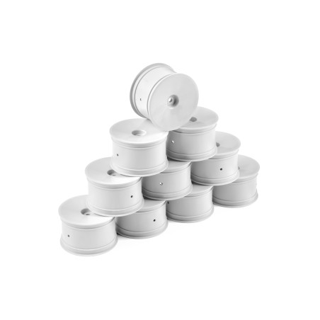 1/10 OFF-ROAD WHEEL - 2WD/4WD – REAR – WHITE (10) - HUDY - 803241