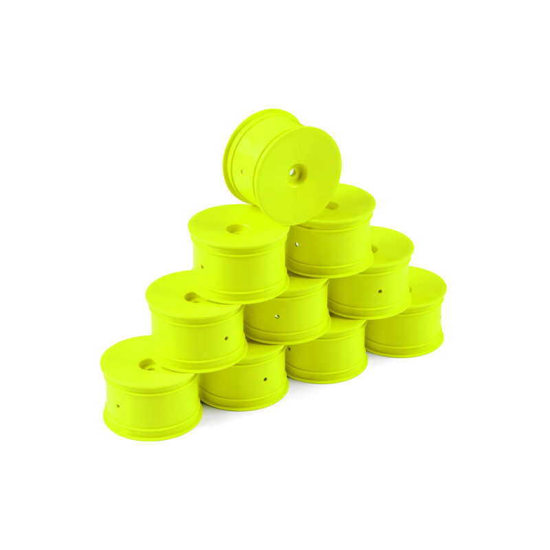 1/10 OFF-ROAD WHEEL - 2WD/4WD – REAR – YELLOW (10) - HUDY - 803241-Y