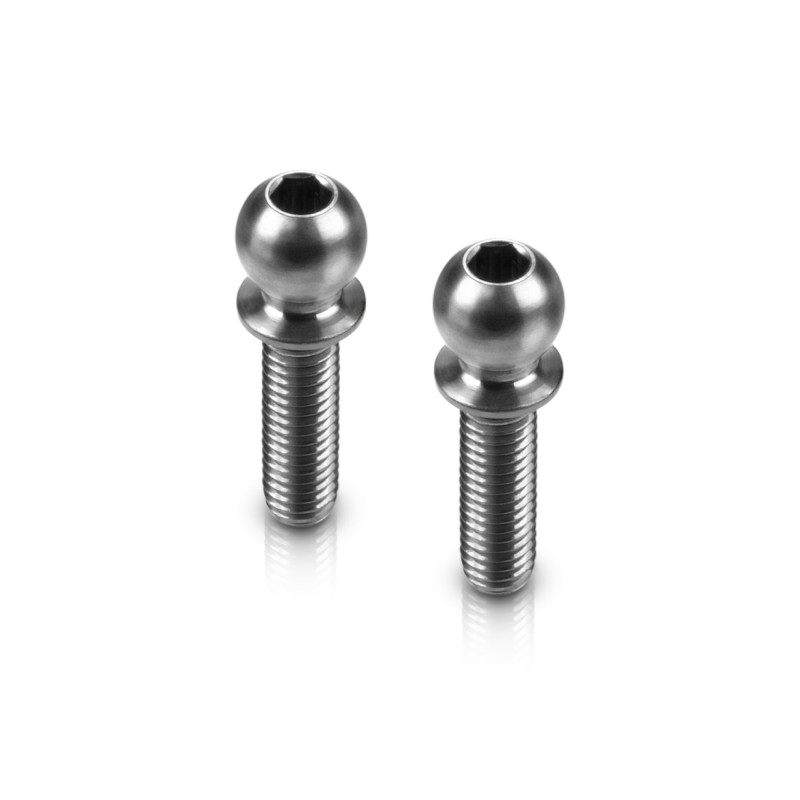 TITAN BALL STUD D 4.9 / L 10 / S 3.5 / 2mm HEX (2) - HUDY - 990010