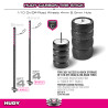 CARBON TIRE STICK 1/10 ON & OFF-ROAD 4MM HOLE (4) - HUDY - 105120