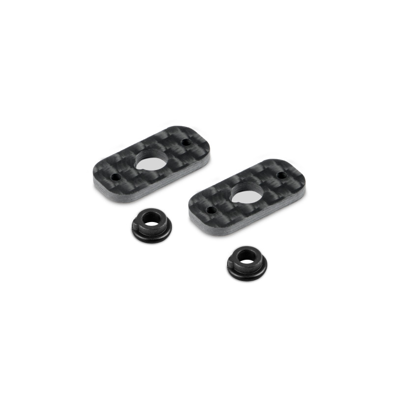 CARBON REAR WING MOUNT - 1/10 ELECTRIC (2) - HUDY - 293312