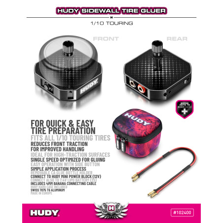 HUDY SIDEWALL TIRE GLUER 1/10 TOURING - HUDY - 102400