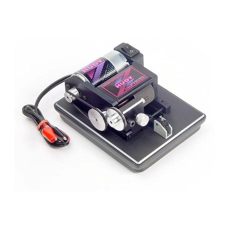 "HUDY SLOT TIRE TRUER - AXLE 1/8"" + 3/32"" + MOTOR FRS + CABLE - 103