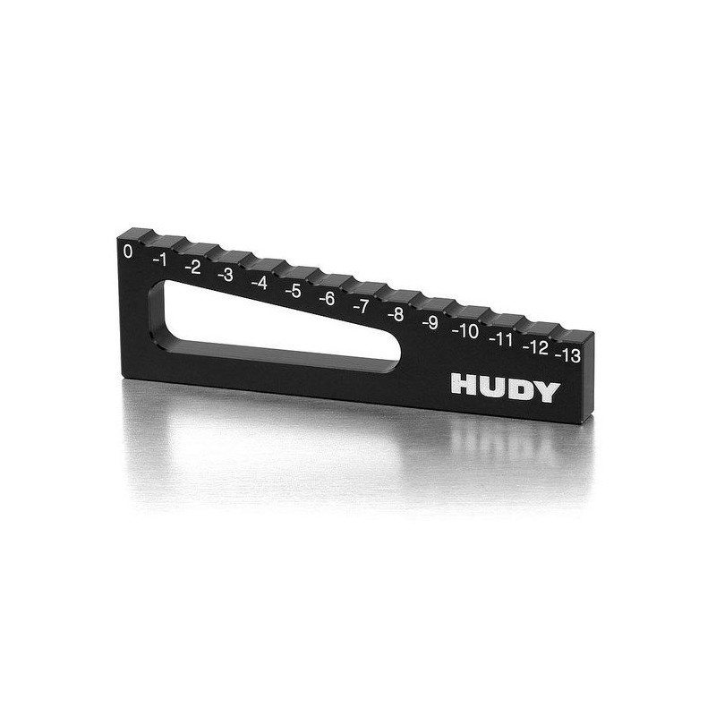 CHASSIS DROOP GAUGE 0 TO -13 MM FOR 1/8 OFF-ROAD & TRUGGY - 107717 - 