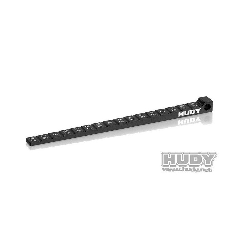 RIDE HEIGHT GAUGE STEPPED 1/10 & 1/12 PAN CARS - 107718 - HUDY