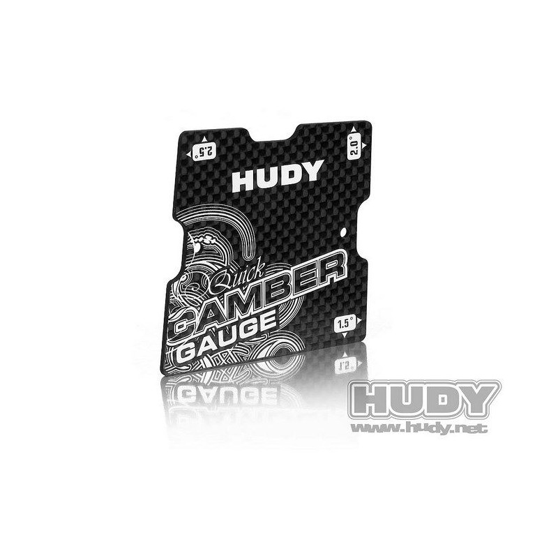 "HUDY GRAPHITE QUICK CAMBER GAUGE 1/10 TOURING 1.5°  2°  2.5° - 10775