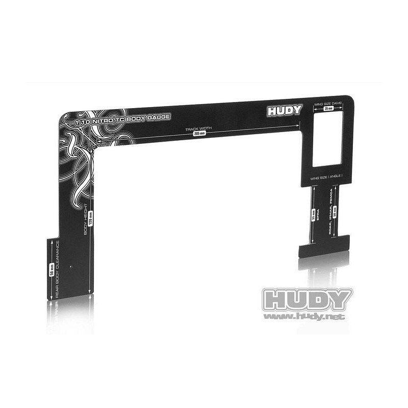 HUDY BODY GAUGE 1/10 NITRO TOURING CARS - 107770 - HUDY
