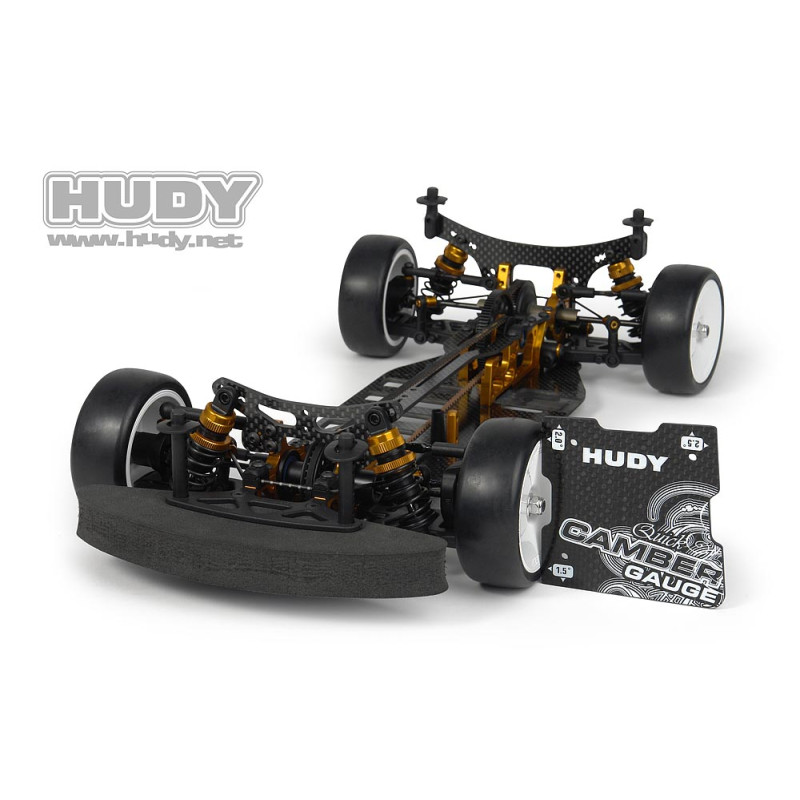 "HUDY GRAPHITE QUICK CAMBER GAUGE 1/10 TOURING 1.5°  2°  2.5° - 10775