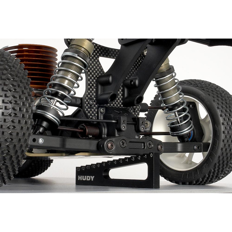 CHASSIS DROOP GAUGE 0 TO -13 MM FOR 1/8 OFF-ROAD & TRUGGY - 107717 - 