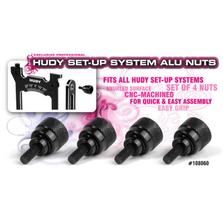 ALU NUT FOR SET-UP TRIANGLE (4) - 108060 - HUDY