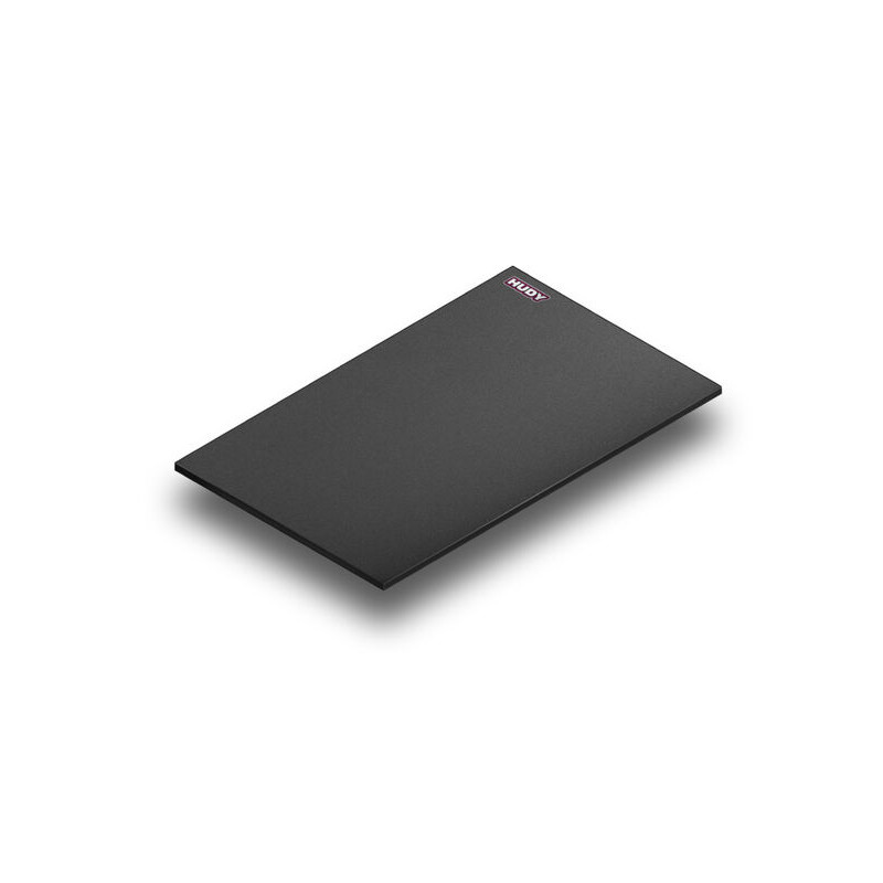 FLAT SET-UP BOARD 1/8 ON-ROAD LIGHTWEIGHT - DARK GREY - HUDY - 108503
