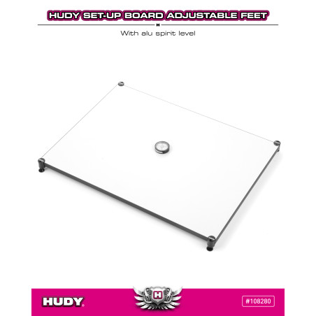 HUDY 10mm SET-UP BOARD LEVEL ADJUSTABLE FEET (4) - HUDY - 108280