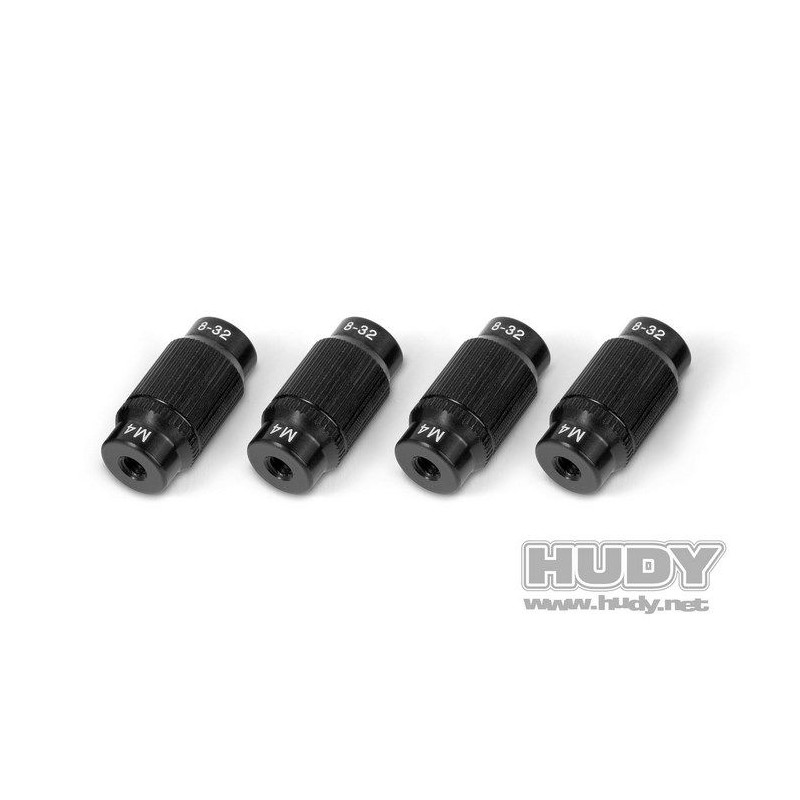 ALU NUT FOR 1/10 OFF-ROAD SET-UP SYSTEM (4) - 108960 - HUDY