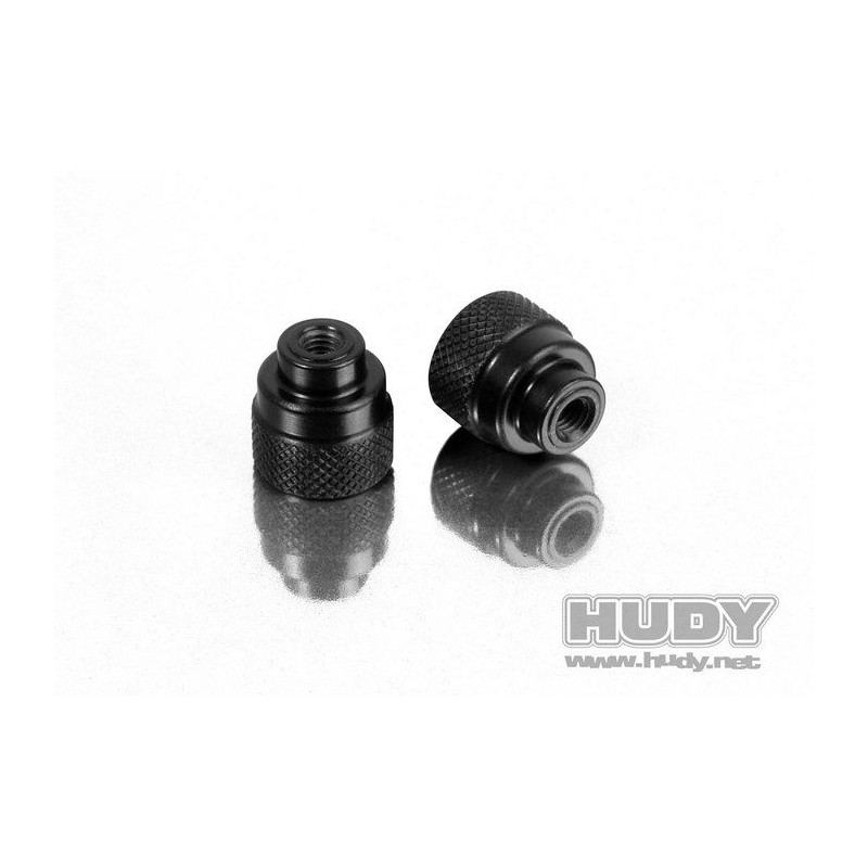 ALU NUT M3 FOR 1/10 & 1/12 PAN CAR SET-UP SYSTEM (2) - 109460 - HUDY