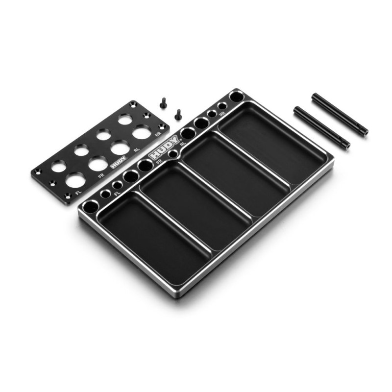 HUDY ALU TRAY FOR ON-ROAD DIFF & SHOCKS - 109800 - HUDY