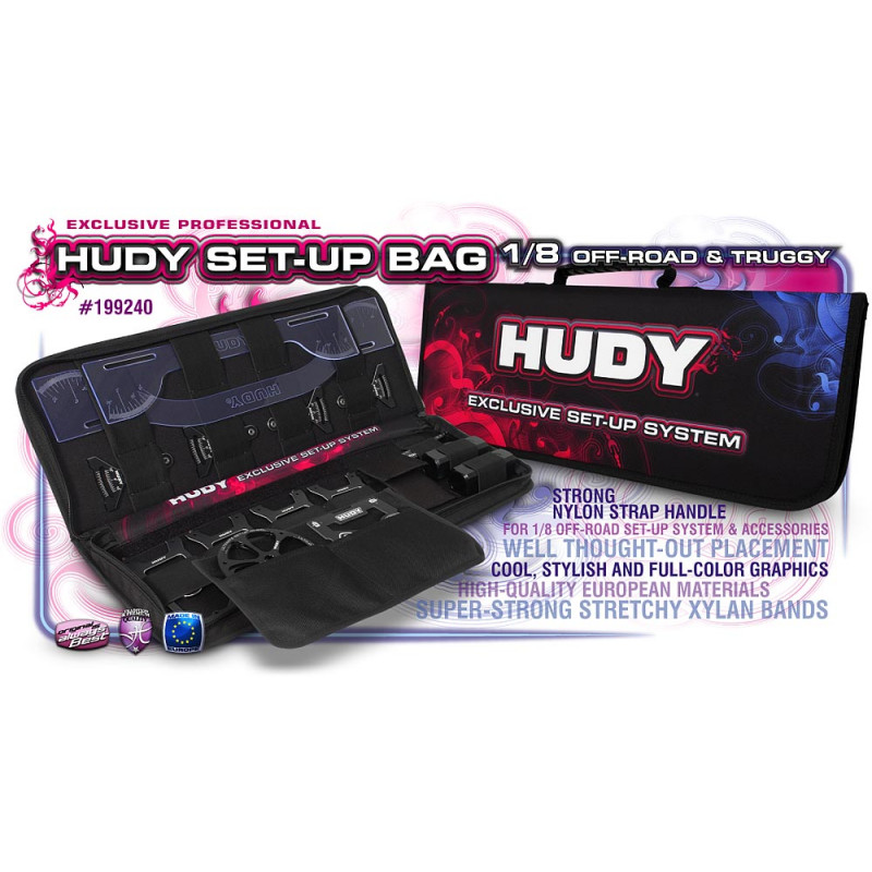 HUDY SET-UP BAG FOR 1/8 OFF-ROAD CARS - EXCLUSIVE EDITION - 199240 - 