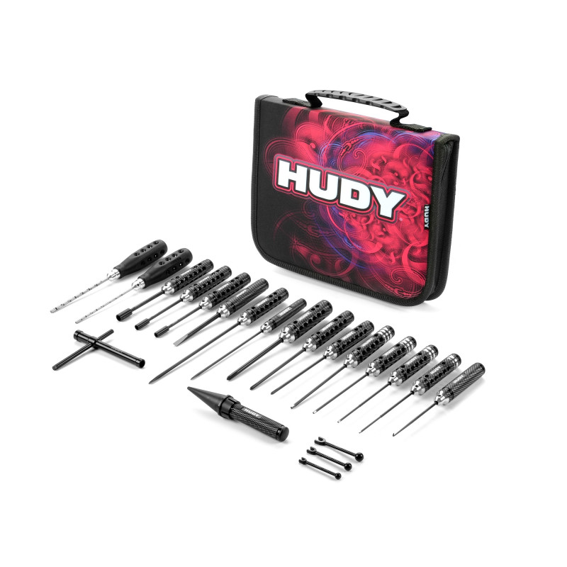 SET OF TOOLS + CARRYING BAG - FOR ALL CARS - 190004 - HUDY