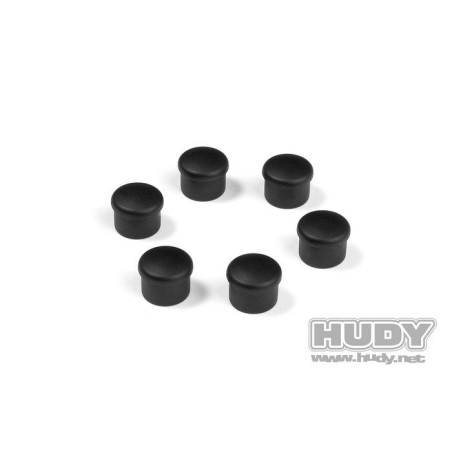 CAP FOR 18MM HANDLE - BLACK (6) - 195058-K - HUDY