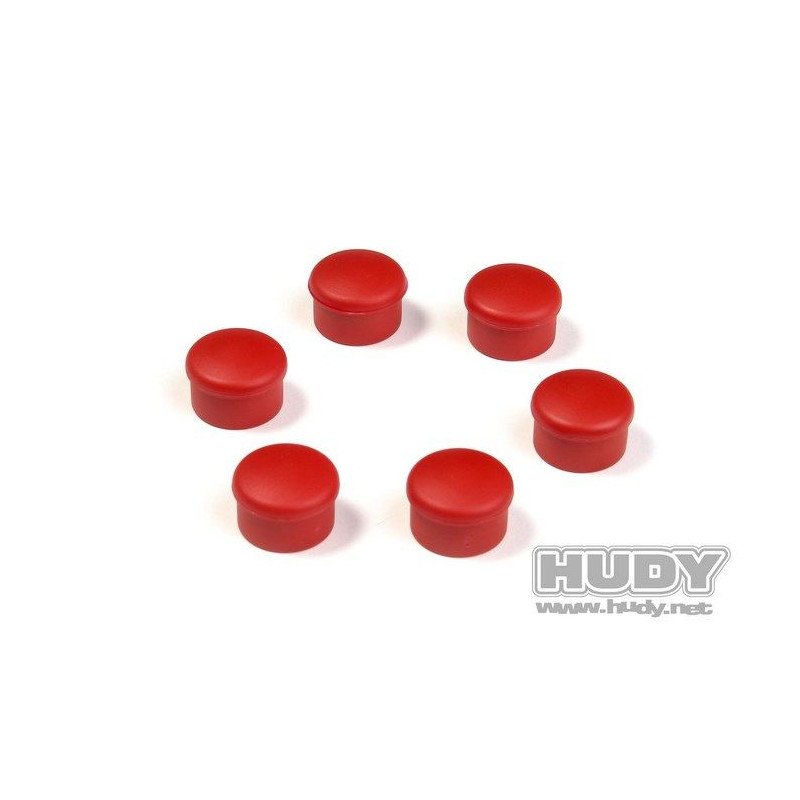CAP FOR 22MM HANDLE - RED (6) - 195062-R - HUDY