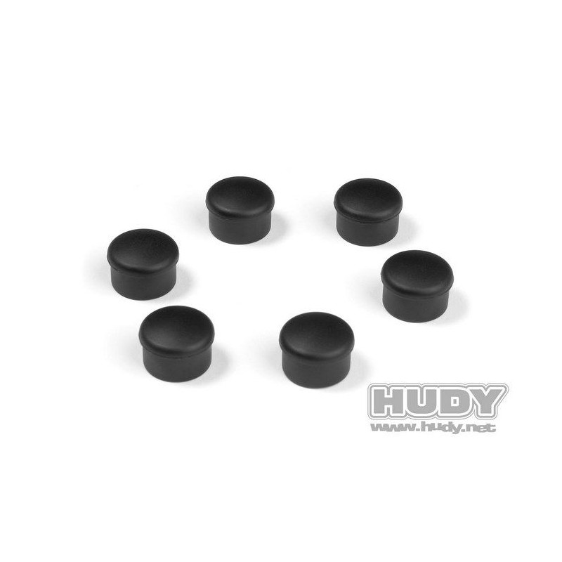 CAP FOR 22MM HANDLE - BLACK (6) - 195062-K - HUDY