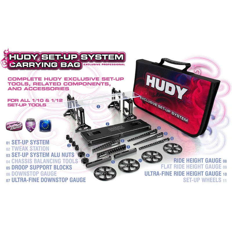 HUDY SET-UP BAG FOR 1/10 TC CARS - EXCLUSIVE EDITION - 199220 - HUDY